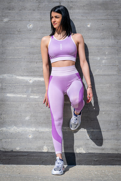 CONTRA LEGGINGS (LIGHT PINK/PURPLE)