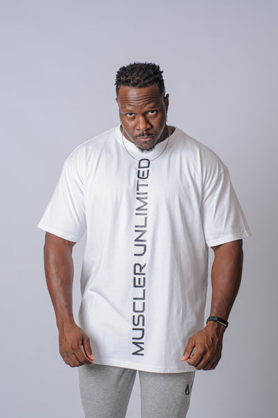 Stripe Oversized Tee (white)