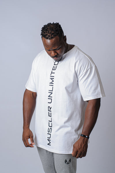 Stripe Oversized Tee (white)