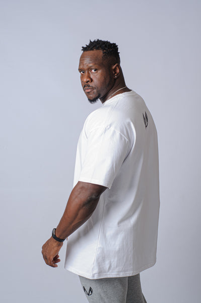 Stripe Oversized Tee (white)