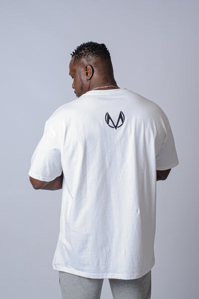 Stripe Oversized Tee (white)