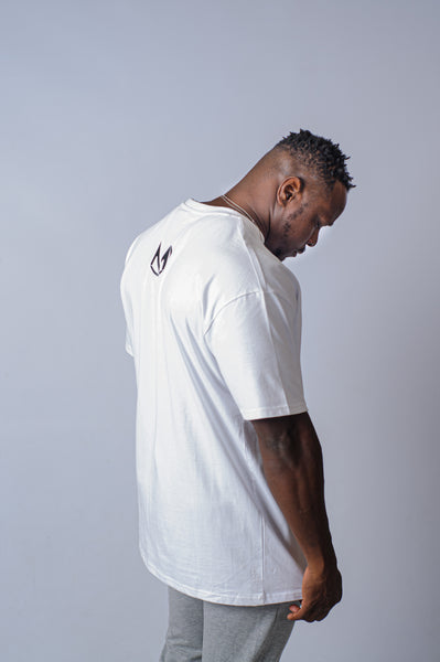 Stripe Oversized Tee (white)