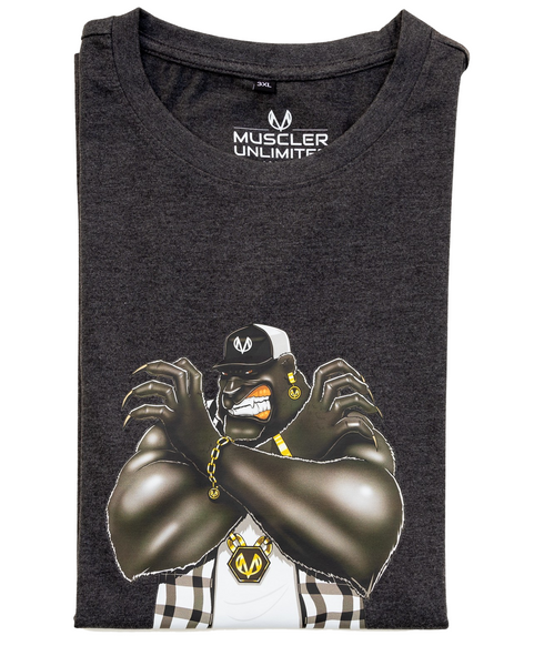 BEAST BANTHER OVERSIZED TSHIRT (CHARCOAL)