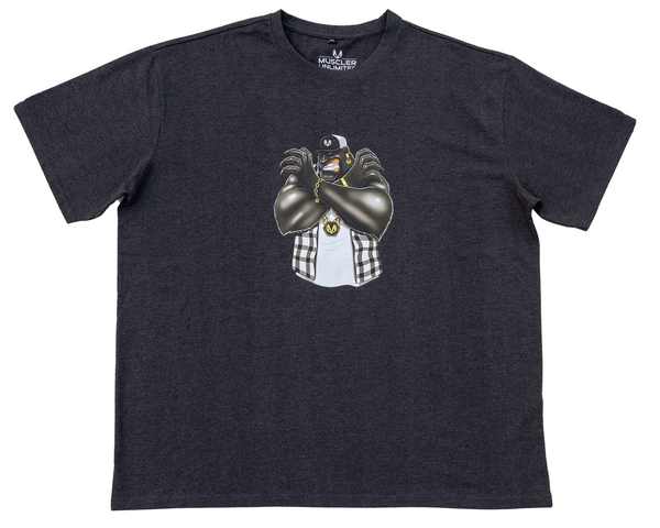 BEAST BANTHER OVERSIZED TSHIRT (CHARCOAL)