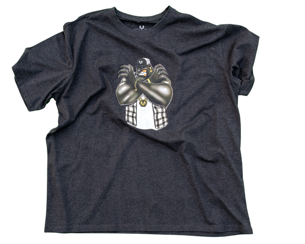 BEAST BANTHER OVERSIZED TSHIRT (CHARCOAL)