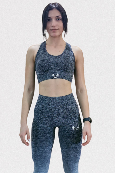SKYLINE SPORTS BRA (GREY OMBRE)