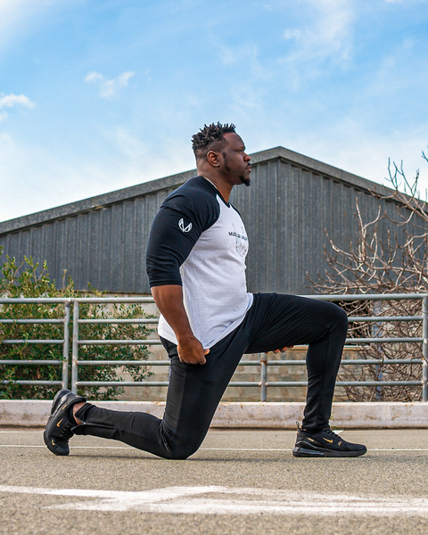 MUSCLER RAGLAN - WHITE/BLACK