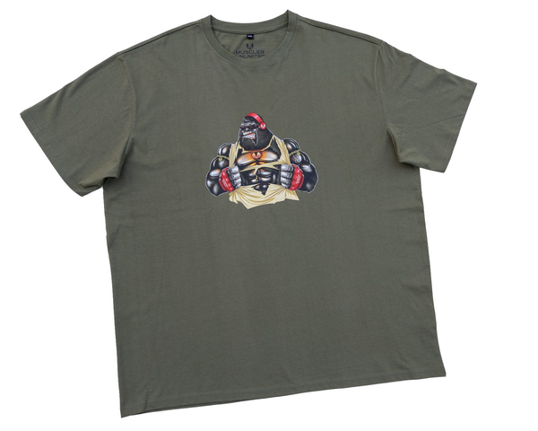 BEAST THE RILLA OVERSIZED TSHIRT (OLIVE)