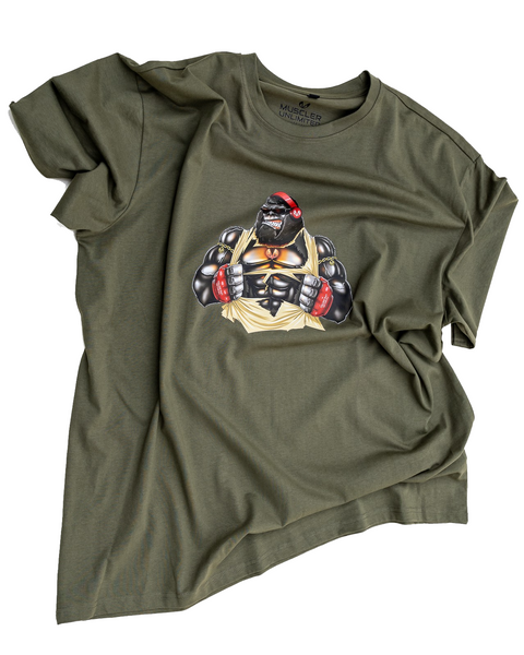 BEAST THE RILLA OVERSIZED TSHIRT (OLIVE)