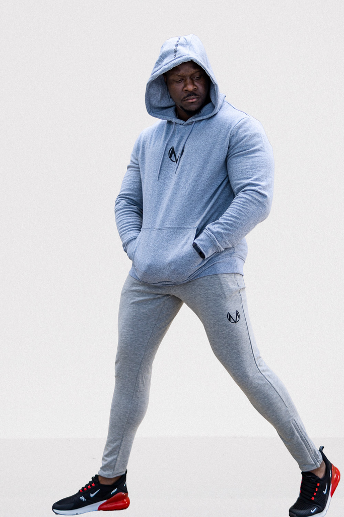 Classic Fitted Hoodie grey MUSCLER UNLIMITED